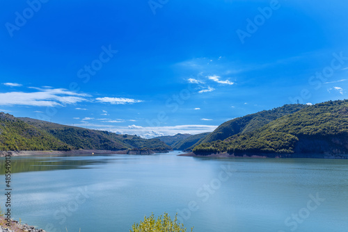 Uvac lake and river close special natural reserve under the Serbia state s protection and habitat of griffon vultures