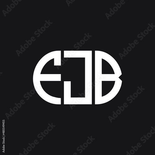FJB letter logo design on black background. FJB creative initials letter logo concept. FJB letter design. 