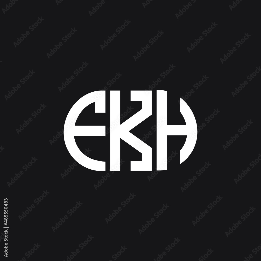 FKH letter logo design on black background. FKH creative initials letter logo concept. FKH letter design. FKH letter logo design on black background. FKH creative initials letter logo concept. FKH letter design.