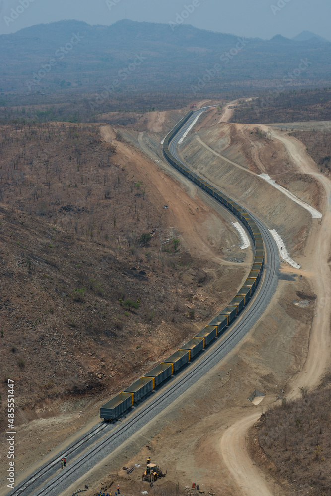 Railway construction, Malawi, Ndola, copper, 
