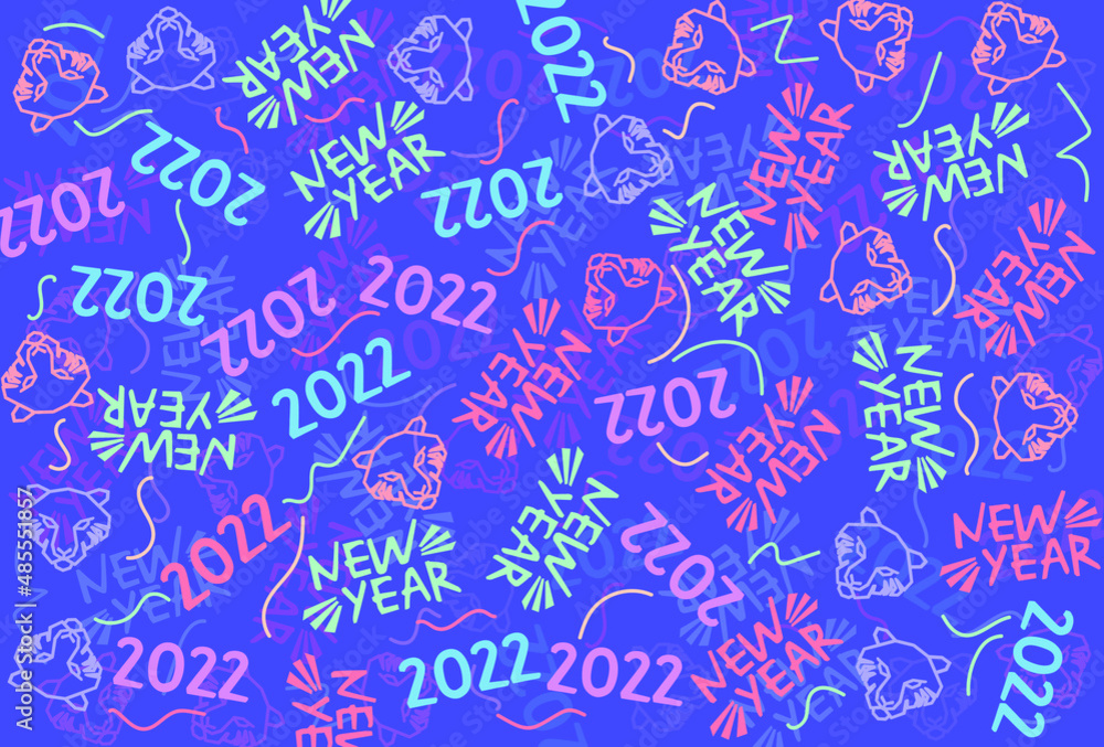 New Years Tiger Pattern New Years Tiger Pattern