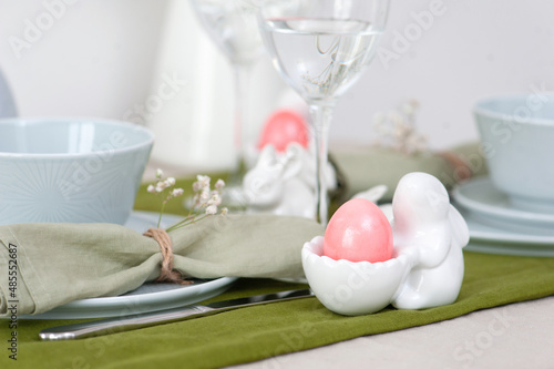 Beautiful Easter table setting