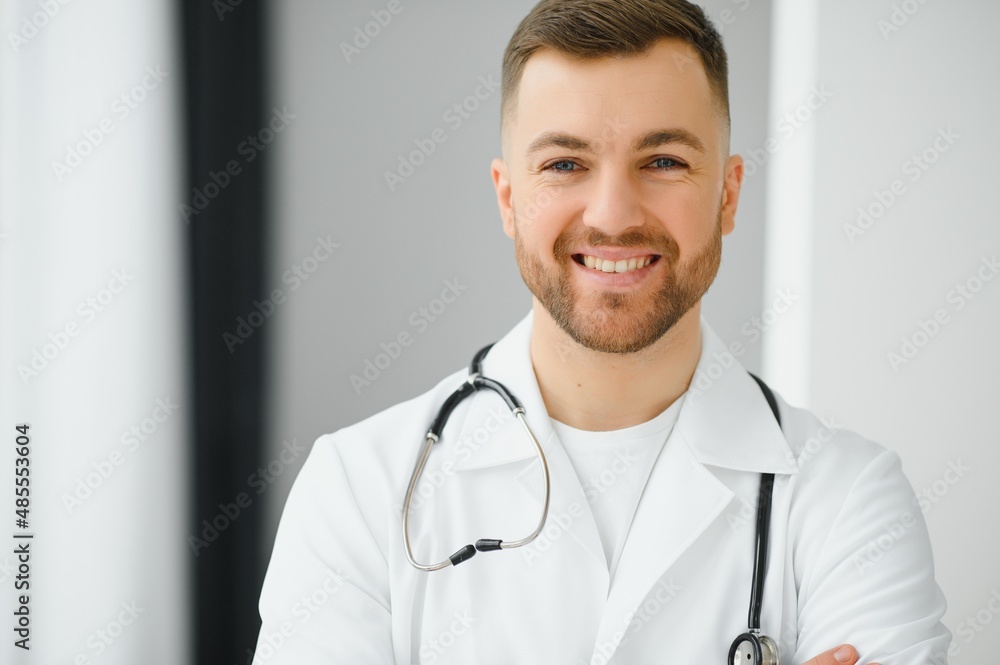 Portrait of an handsome young doctor