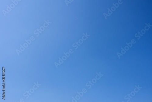Clear sky as blue color background