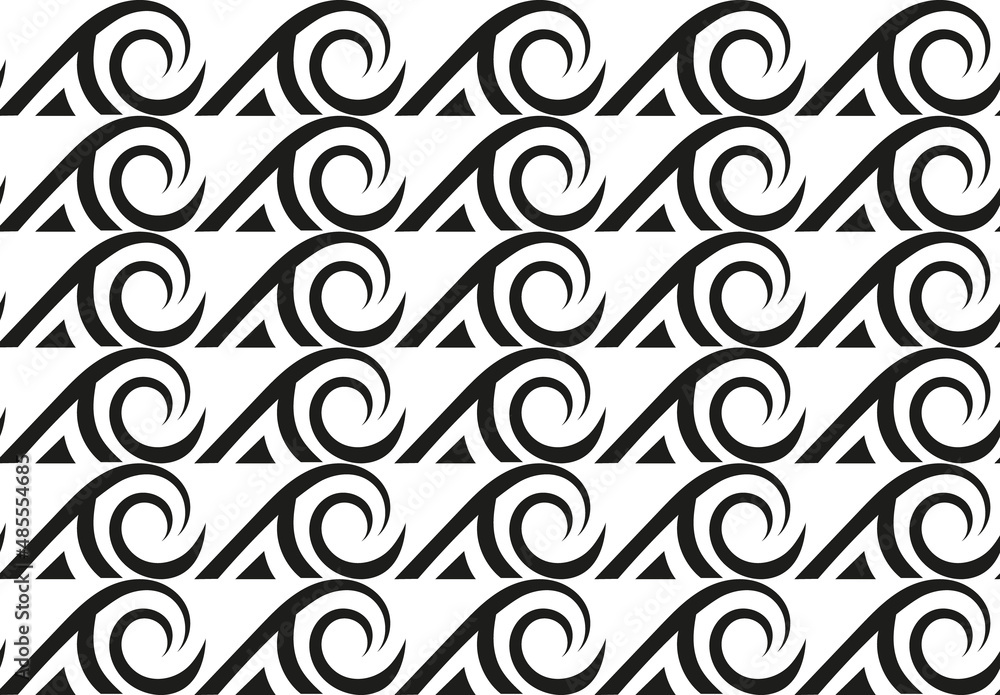 Ancient Greek waves seamless vector pattern ornament Ancient Greek waves seamless vector pattern ornament