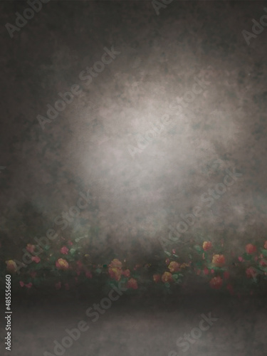 Brown Black Background Studio Portrait Backdrops