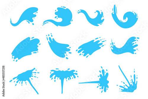 splashing water drop vector For decorating Songkran festival posters.