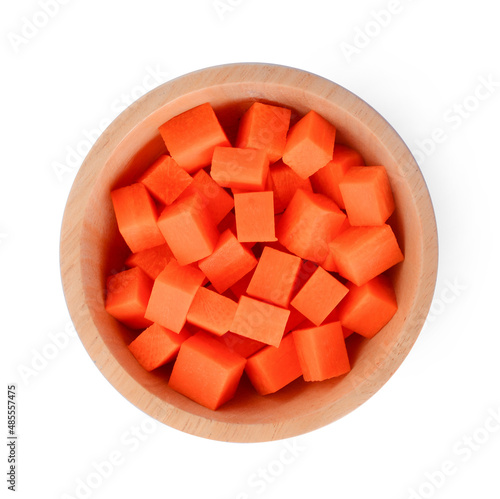 carrots isolated on white background.