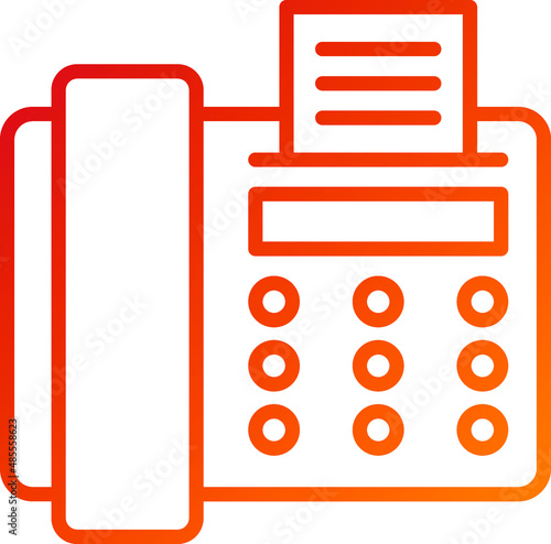 Vector Design Fax Icon Style