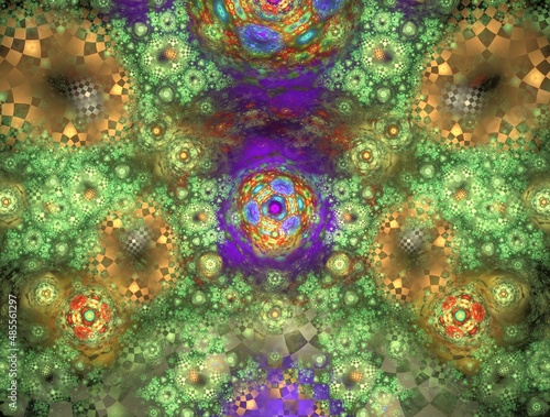 Imaginatory fractal abstract background Image