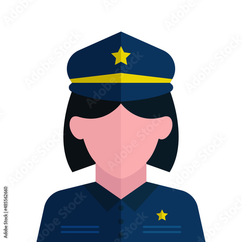 Police icon vector isolated on a white background can be used for your web and mobile application design.