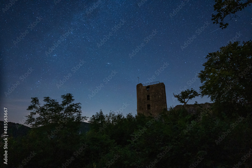 Burg Neideck mit Sternenhimmel Burg Neideck mit Sternenhimmel