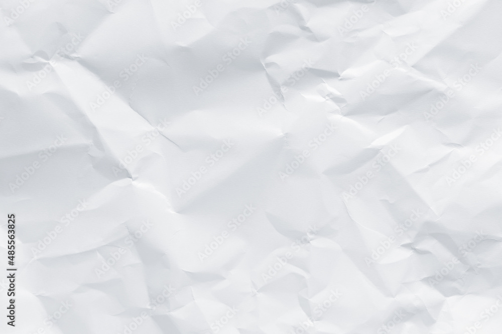 Obraz premium White crumpled paper texture background.