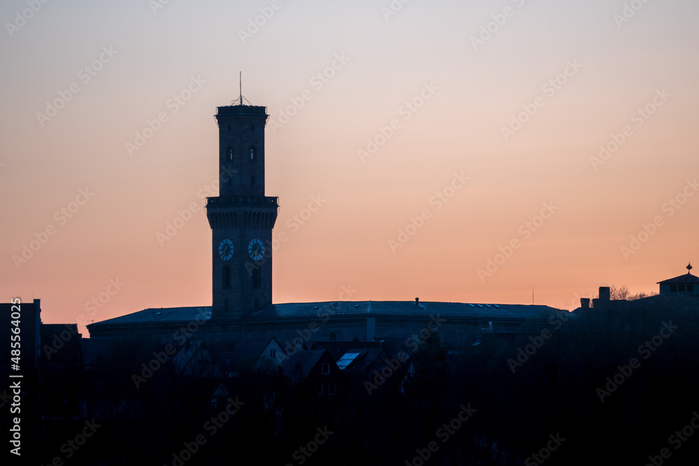 Further Rathaus im Sonnenuntergang 