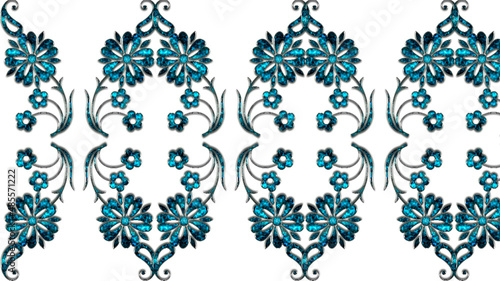 Shining flower pattern, graphic design illustration, decoration