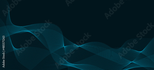 Light blue abtract blend design with soundwave. Creative dynamic illustration for background or presentation
