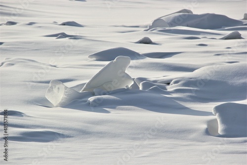 Ice on the Neva River in St. Petersburg