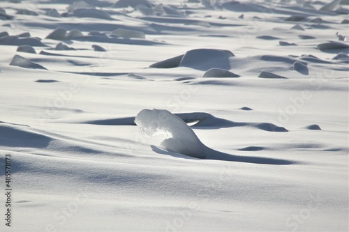 Ice on the Neva River in St. Petersburg