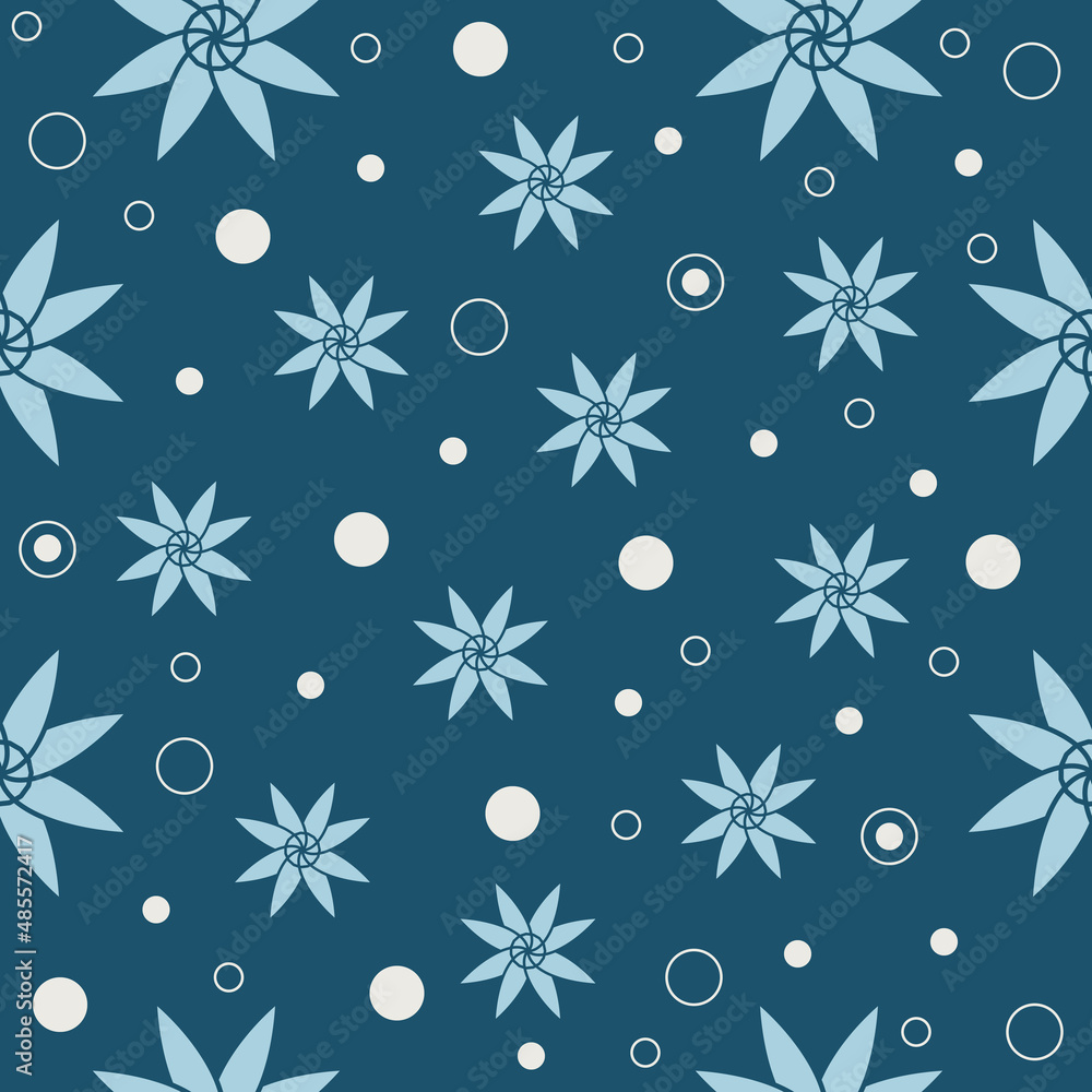 Vector graphic of seamless pattern design with dark blue, light blue and with color scheme and also with flower theme. Perfect for pattern of textile industry Vector graphic of seamless pattern design with dark blue, light blue and with color scheme and also with flower theme. Perfect for pattern of textile industry