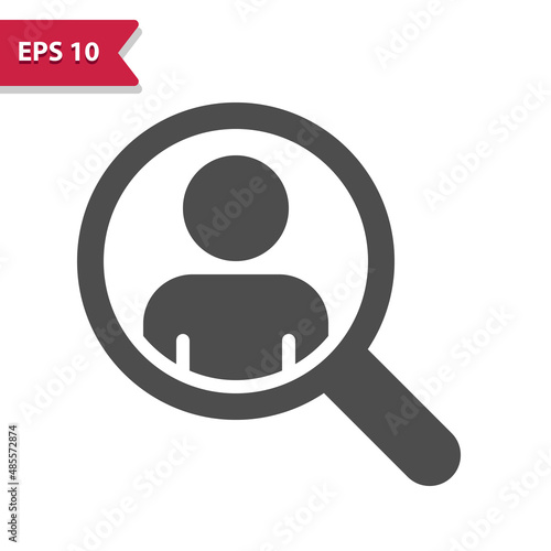 Magnifying Glass With User Avatar Icon