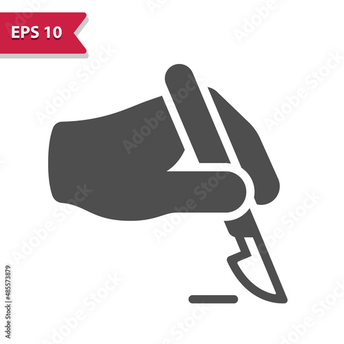 Surgery Icon - Hand With Scalpel