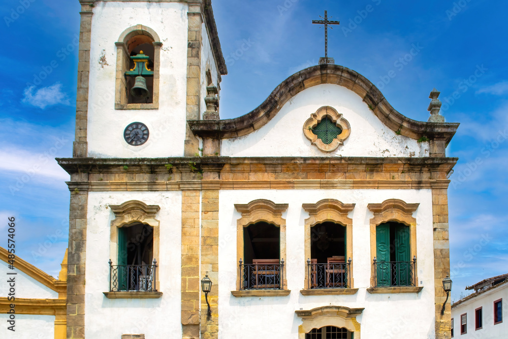 Fototapeta premium Portuguese Style Colonial Architecture in Paraty, Rio de Janeiro State, Brazil