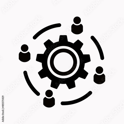 Fotografija Development interacting communication meeting icon