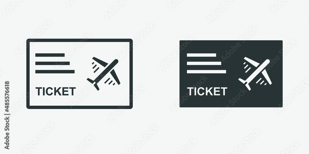 airplane ticket icon vector isolated. travel, ticket, flight, plane sign airplane ticket icon vector isolated. travel, ticket, flight, plane sign