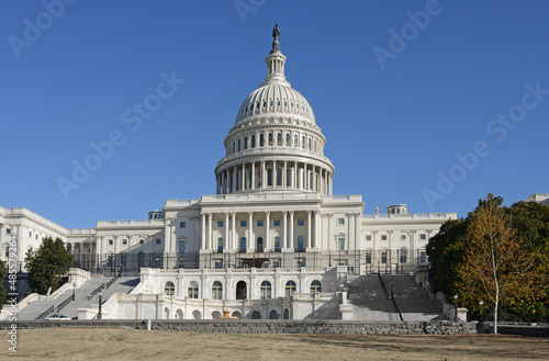 United States Capitol, meeting place of United States Congress and seat of legislative branch of U.S. federal government, in winter photo