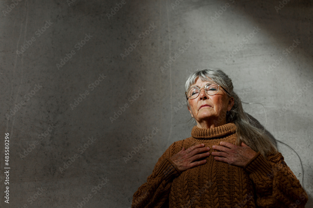 Portrait of senior woman Portrait of senior woman