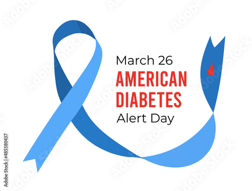 American Diabetes Alert Day. Vector illustration