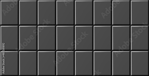 Seamless blackceramic wall tiles background vector illustration