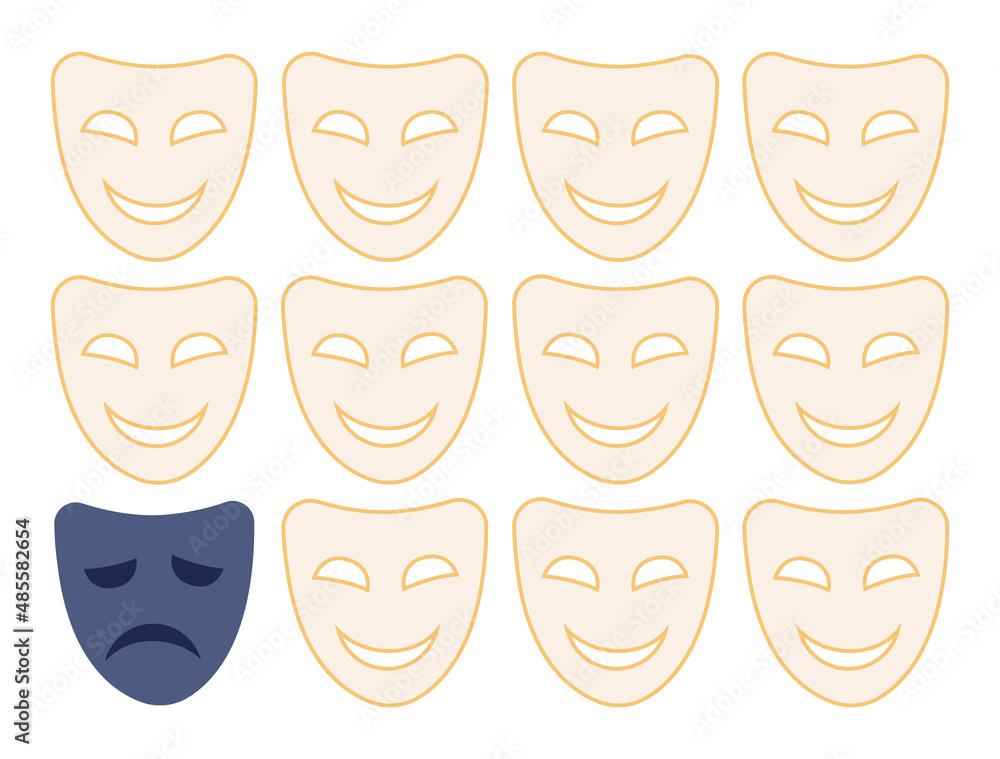 Depression concept. Mental disorder, feeling of despair and helplessness. Depression concept. Mental disorder, feeling of despair and helplessness.