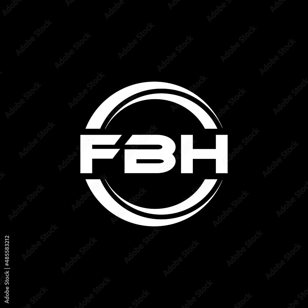 FBH letter logo design with black background in illustrator, vector logo modern alphabet font overlap style. calligraphy designs for logo, Poster, Invitation, etc. FBH letter logo design with black background in illustrator, vector logo modern alphabet font overlap style. calligraphy designs for logo, Poster, Invitation, etc.