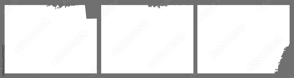 White ripped paper strips collection. Realistic paper scraps with torn edges. Sticky notes, shreds of notebook pages. Vector illustration. White ripped paper strips collection. Realistic paper scraps with torn edges. Sticky notes, shreds of notebook pages. Vector illustration.