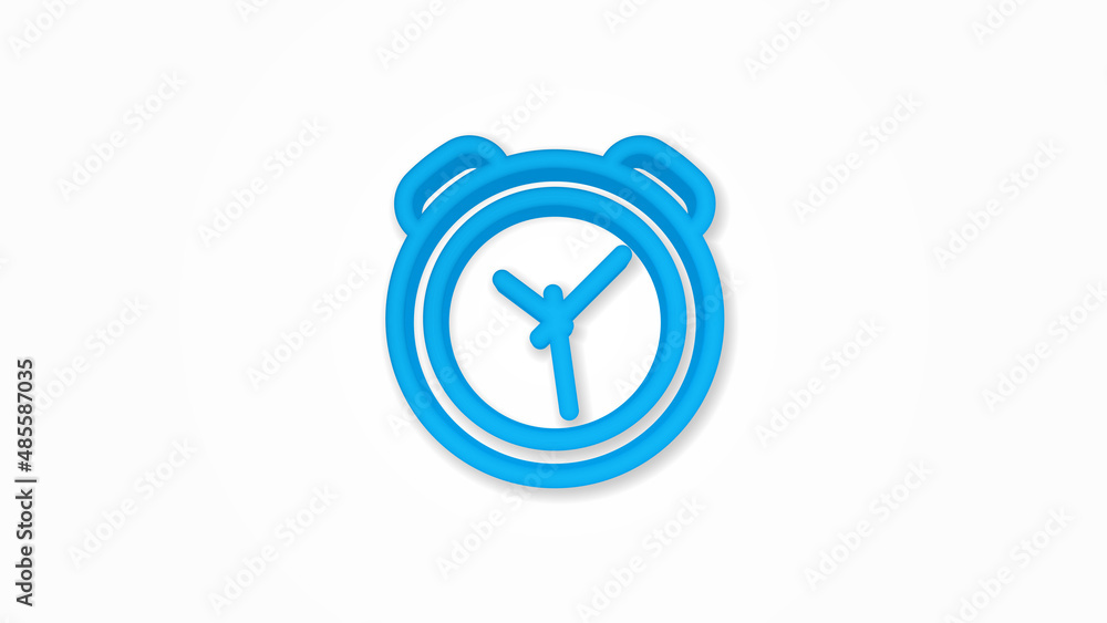 alarm clock realistic icon. 3d vector illustration. Isolated line color pictogram. Transparent shadows alarm clock realistic icon. 3d vector illustration. Isolated line color pictogram. Transparent shadows