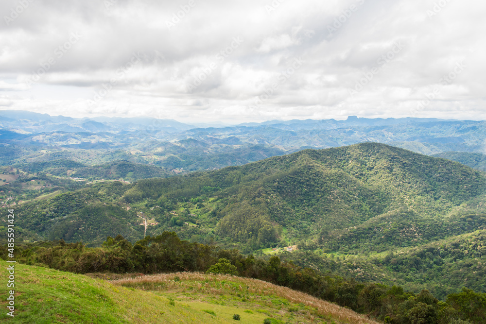 A cloudy view from Pico Agudo - a high mountain top with a 360 degree view of the Mantiqueira Mountains (Santo Antonio do Pinhal, Sao Paulo State, Brazil) A cloudy view from Pico Agudo - a high mountain top with a 360 degree view of the Mantiqueira Mountains (Santo Antonio do Pinhal, Sao Paulo State, Brazil)
