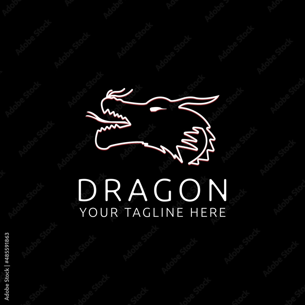 Dragon head logo for design inspirations Dragon head logo for design inspirations