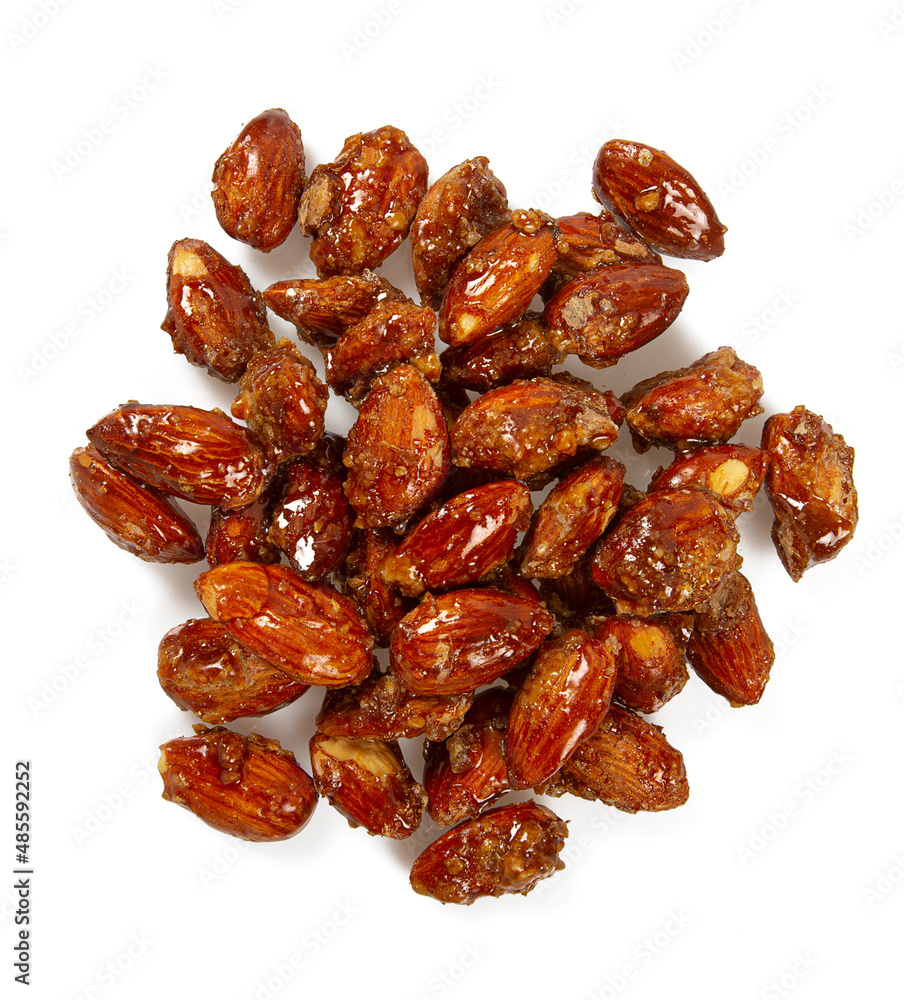 sugared almonds isolated on white background sugared almonds isolated on white background