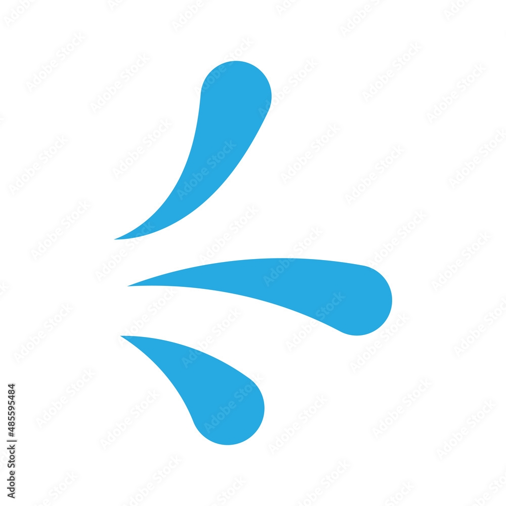 Splash water icon design template vector isolated Splash water icon design template vector isolated