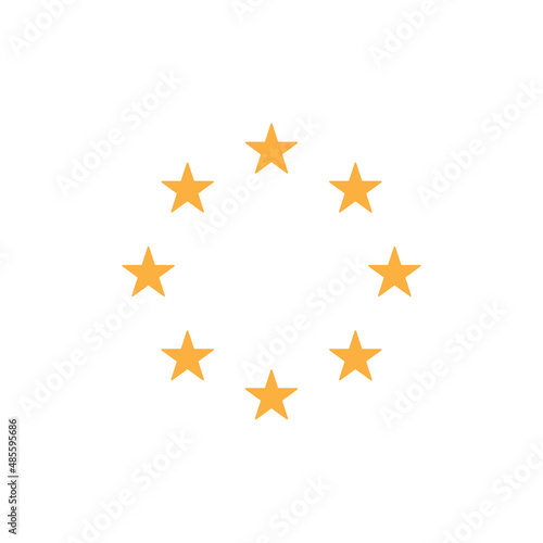 5 Stars icon design template vector isolated