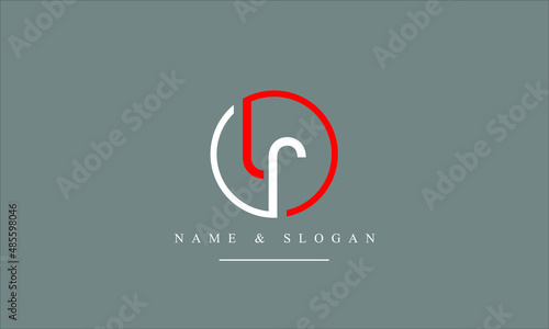 RL, LR, R, L abstract letters logo monogram