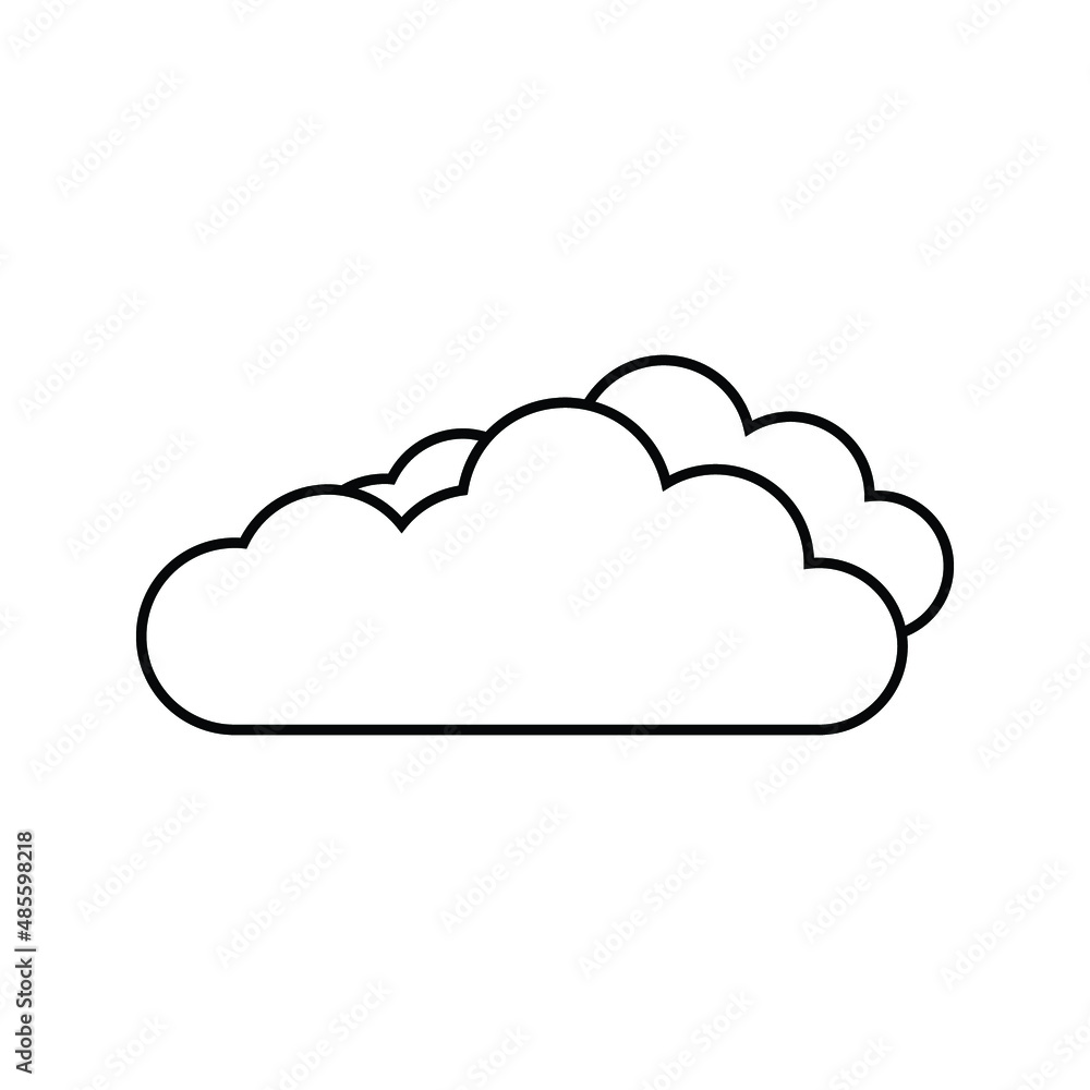 Cloud icon, vector illustration. Flat design style
on white background
Cloud icon, vector illustration. Flat design style
on white background