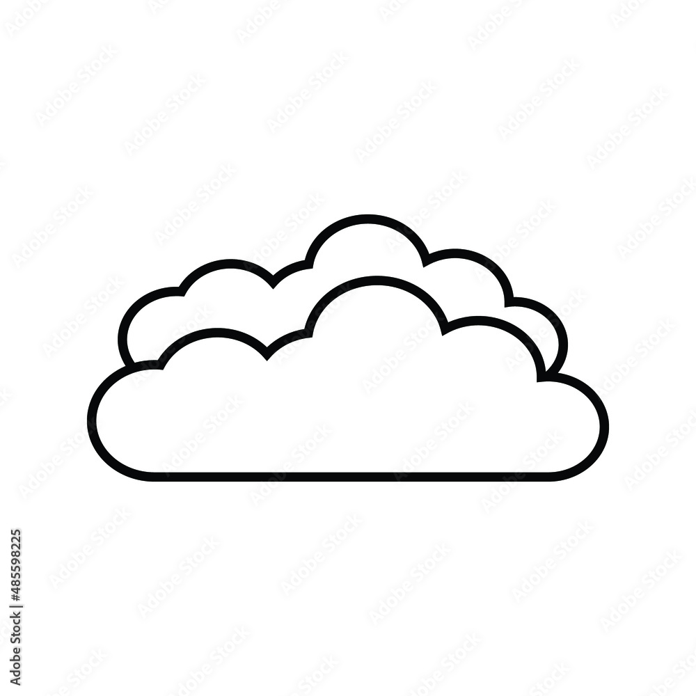 Cloud icon, vector illustration. Flat design style
on white background
Cloud icon, vector illustration. Flat design style
on white background