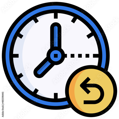 BACK filled outline icon,linear,outline,graphic,illustration