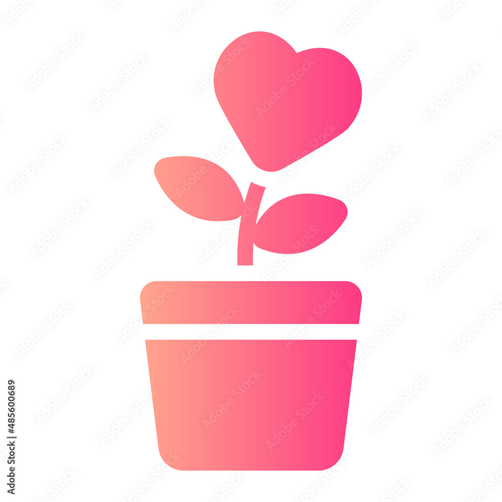 plant gradient icon plant gradient icon