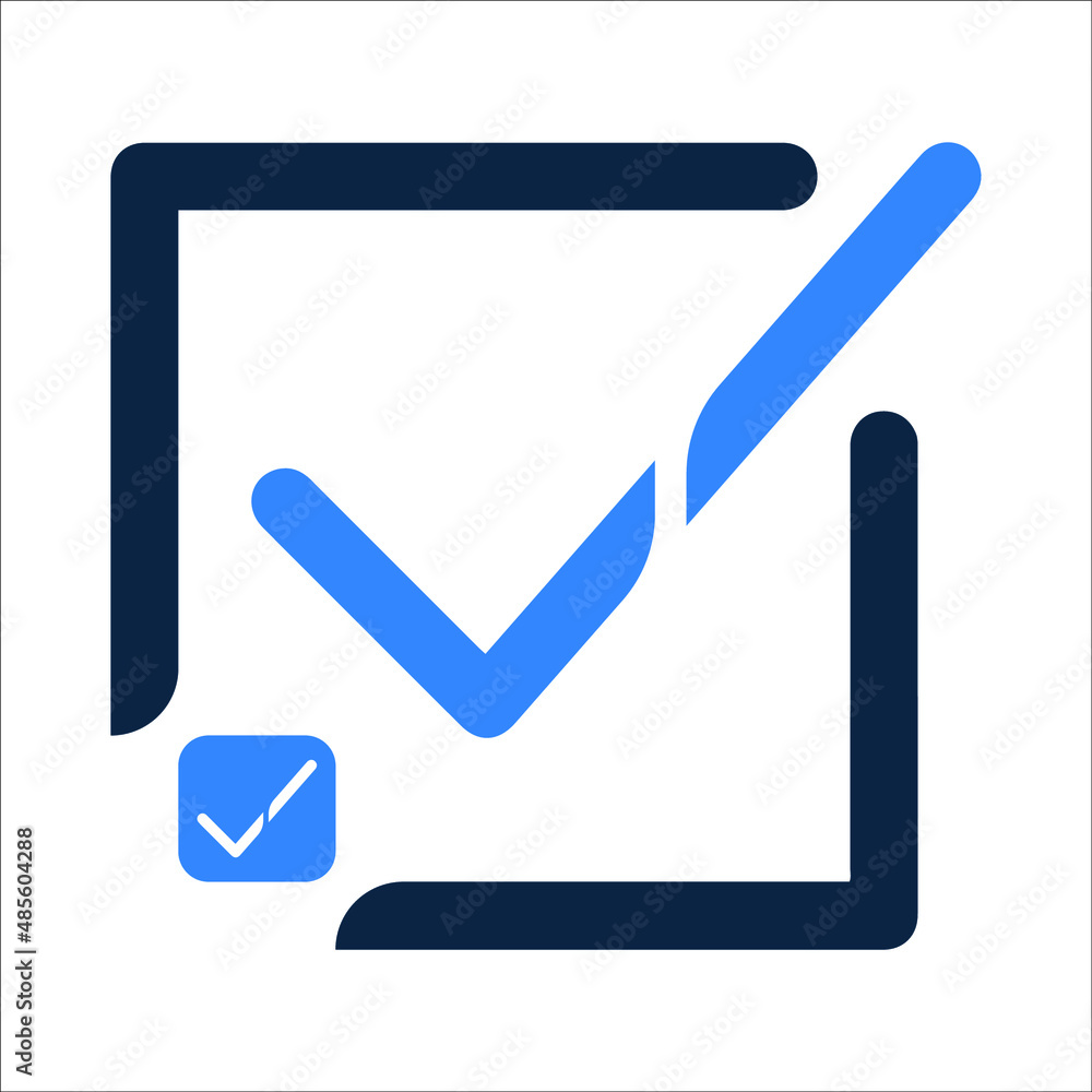 Check mark and task done icon Check mark and task done icon