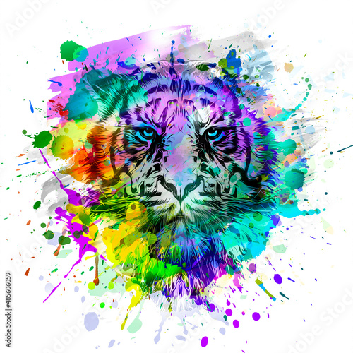 Bright abstract colorful ba...