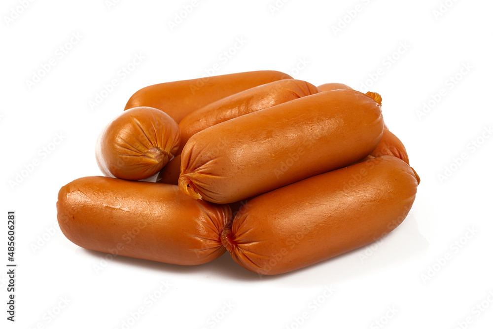 turkey sausages isolated on white backrgound turkey sausages isolated on white backrgound