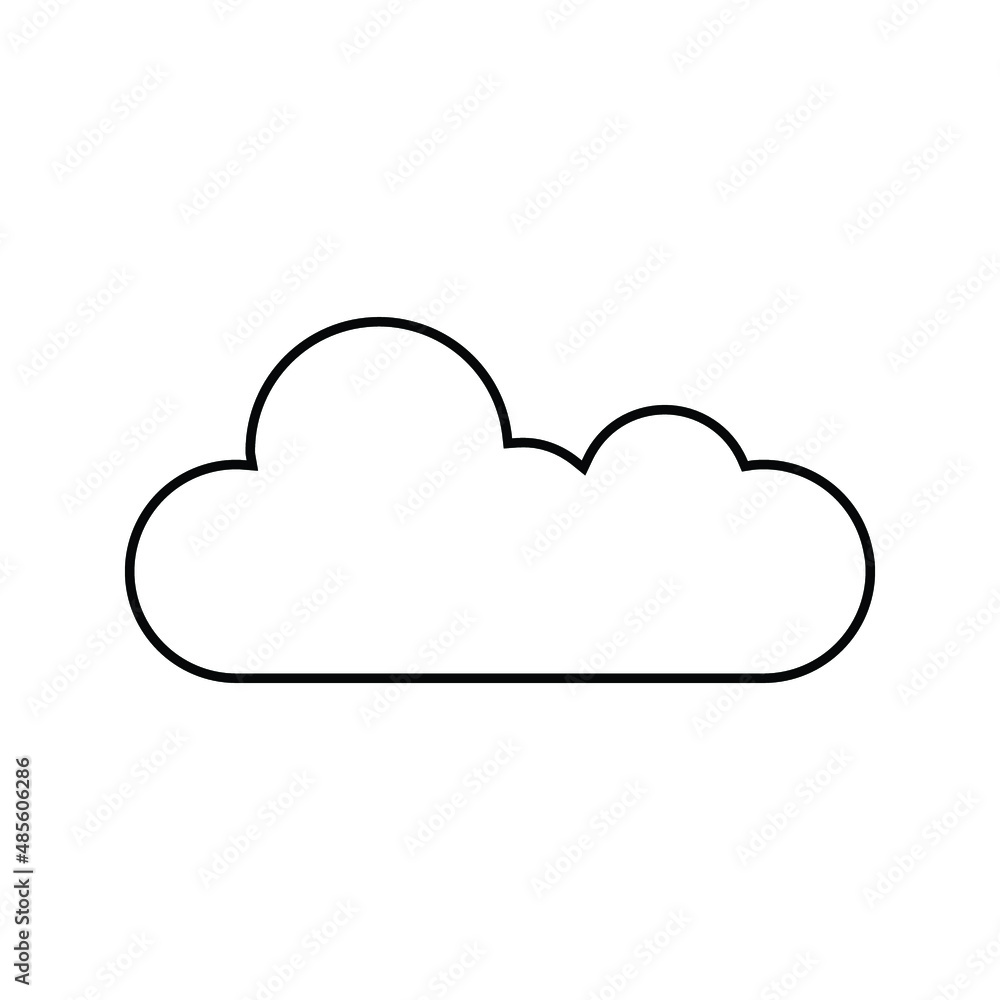 Cloud icon, vector illustration. Flat design style
on white background
Cloud icon, vector illustration. Flat design style
on white background